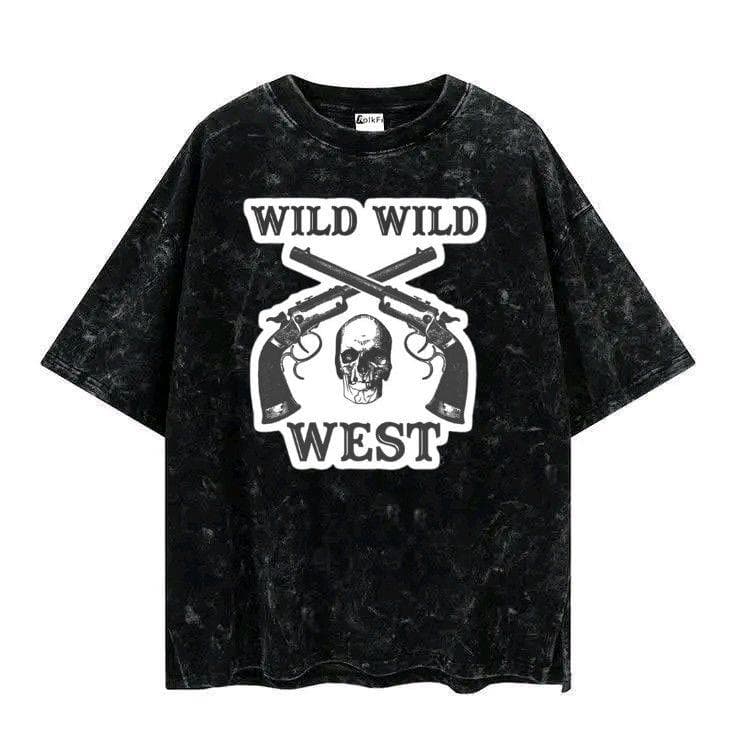 Acid Wash Over Size Drop Shoulder